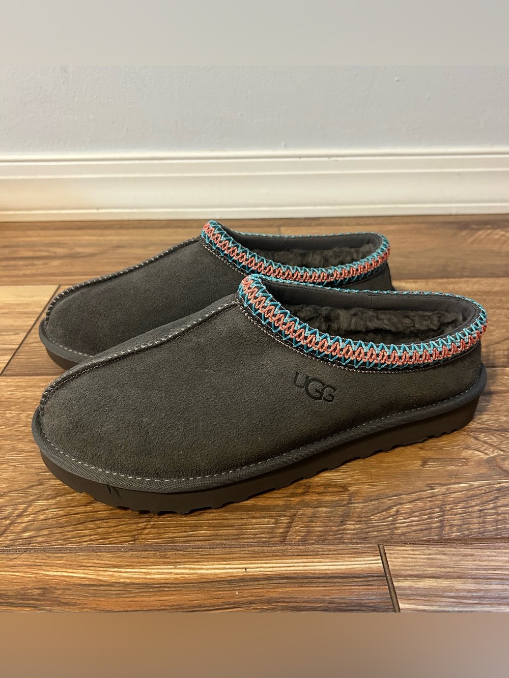 UGG Tasman II Slippers Shoes in Dark Grey Women's 10, 41 New In Box